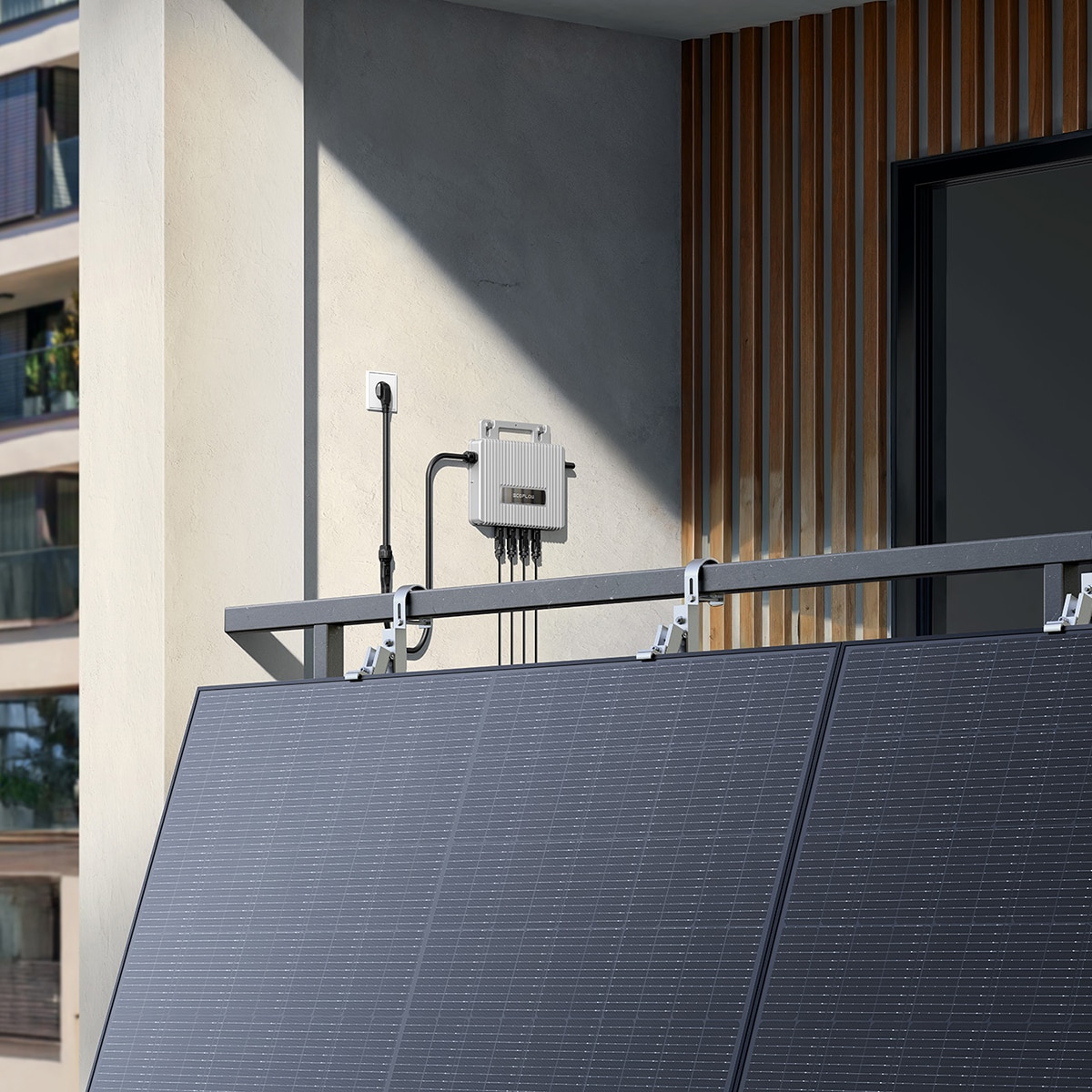 MicroInversor STREAM 800W EcoFlow con cableado Gris-5