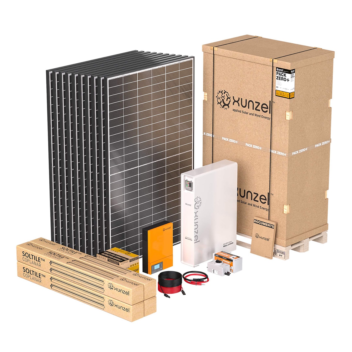 Imagen 0 de Kit Solar Litio PACK ZERO+ EQX3700L con Soportes