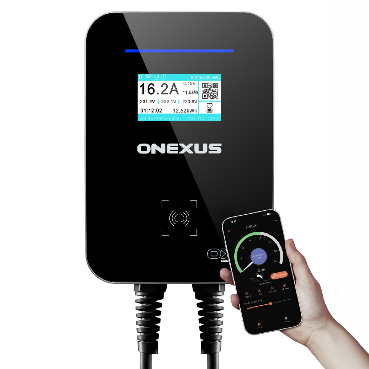 Imagen 0 de Cargador de Vehículo Eléctrico ONEXUS 0X1+ 7.4kW Monofásico - App y Cable 7,5m