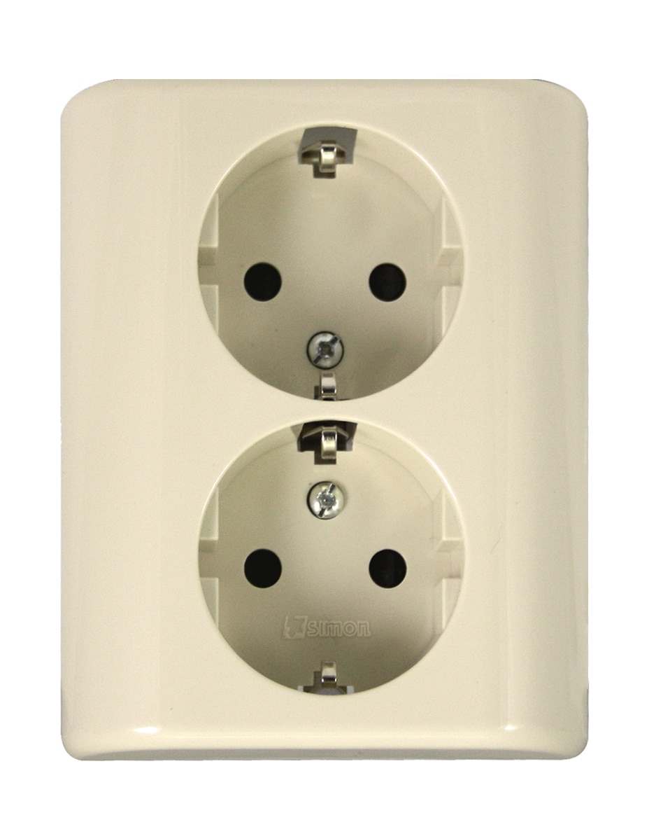 Imagem 0 de Tomada Dupla Monobloco de Encastrar