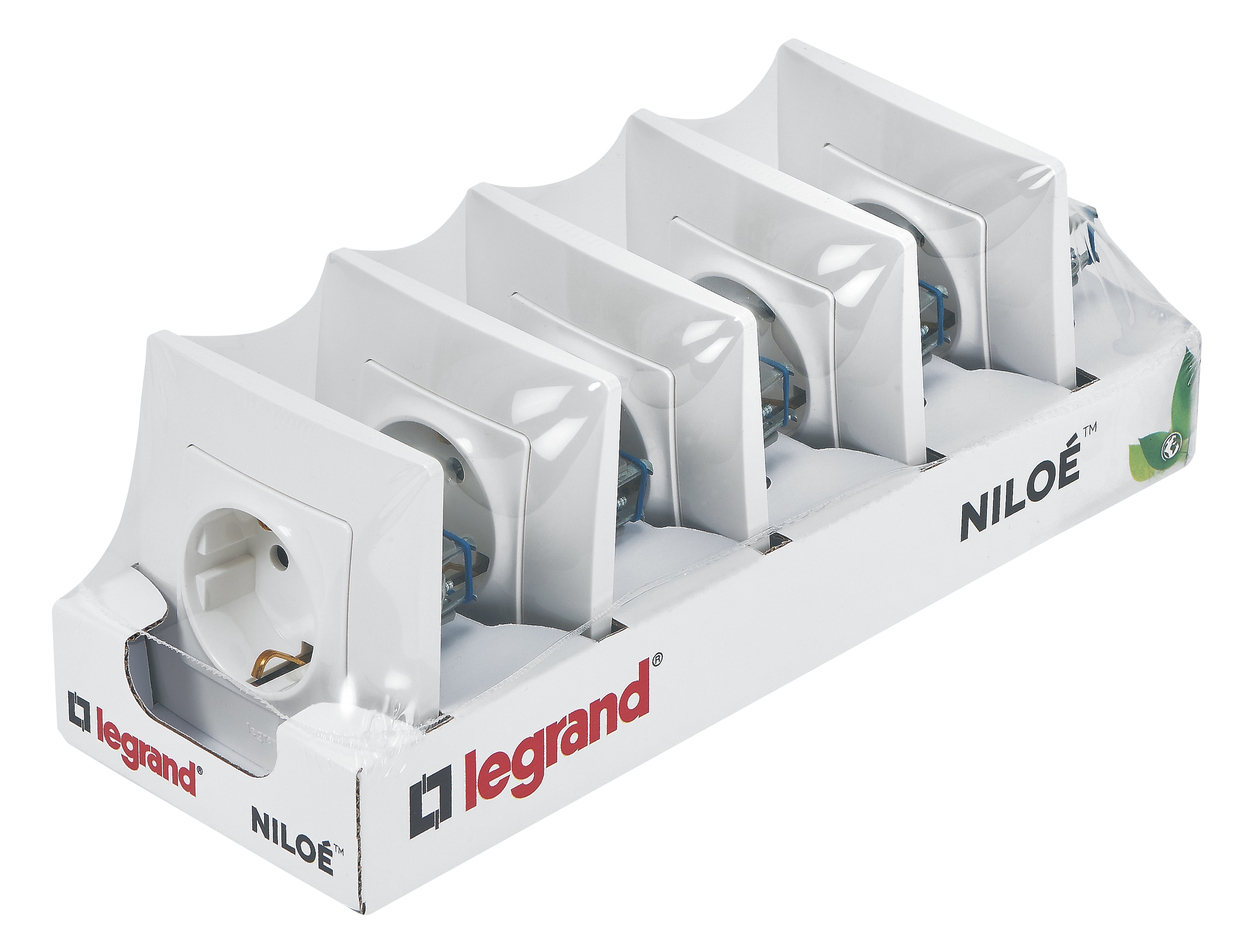 Pack 5 Enchufes Blanco-5