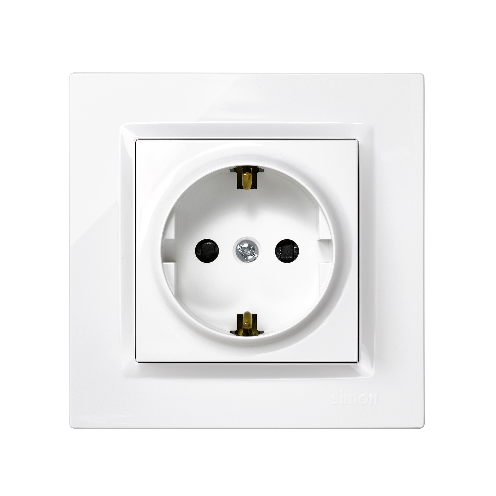 Enchufe Schuko Interiores Blanco-1