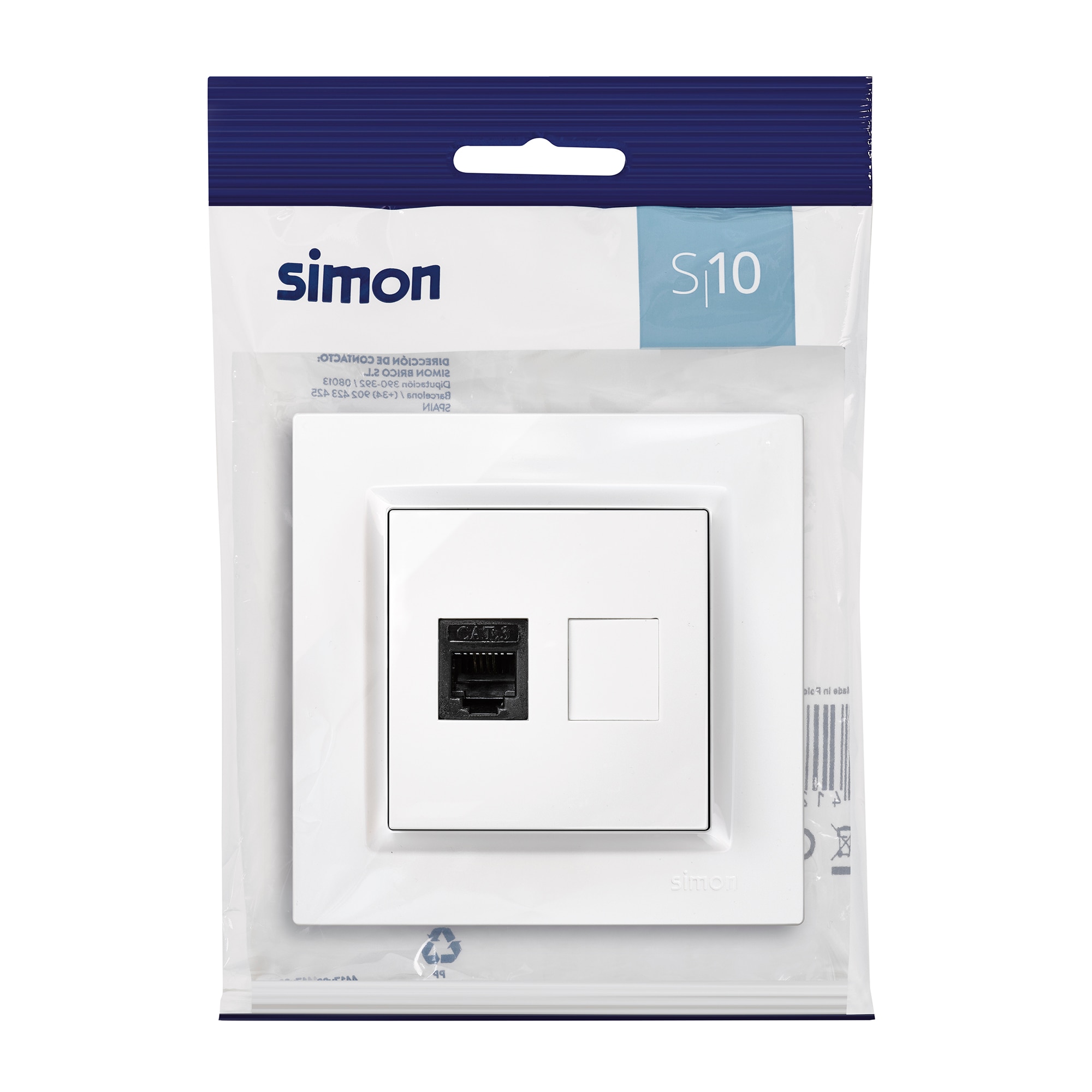 Toma Teléfono Interiores Negro-3