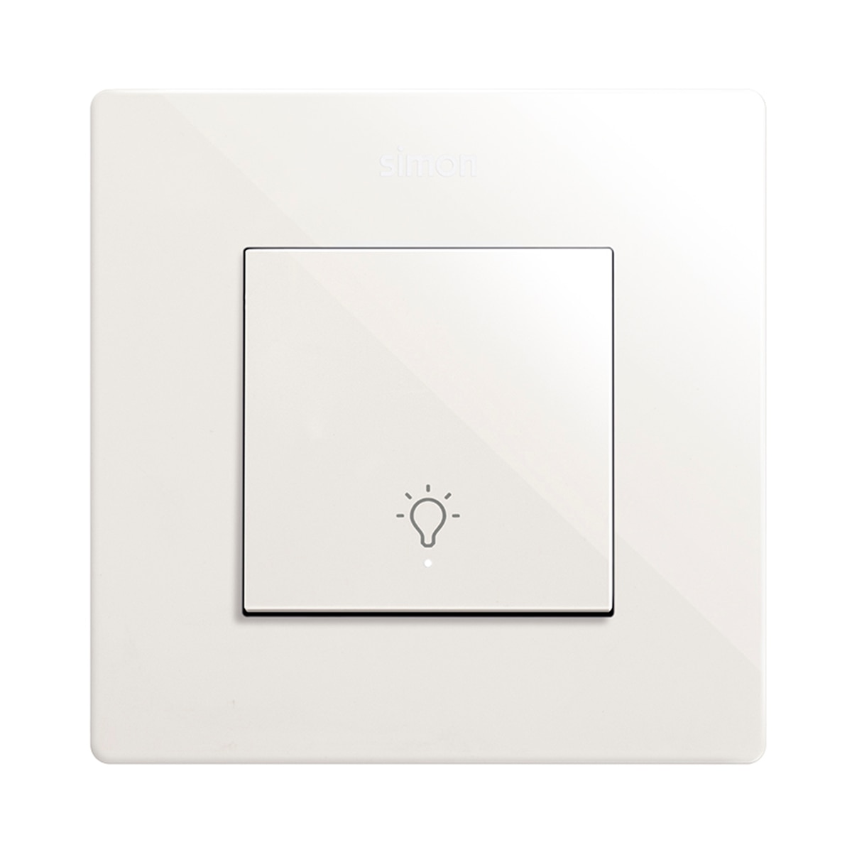 Pulsador con Grabado Luz Luminoso 10A S270 Blanco-2