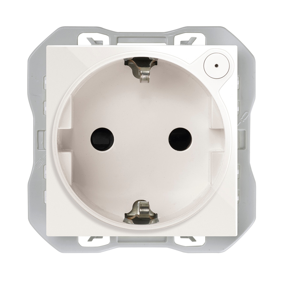 Kit Base Enchufe Conectiva iO Schuko + Marco S270 Negro mate-4