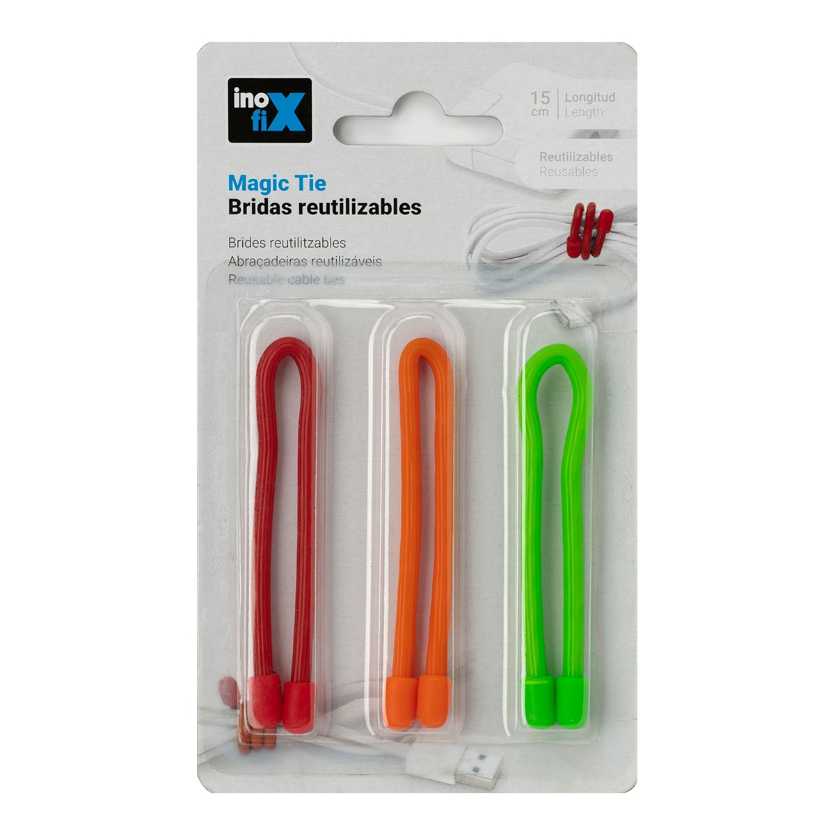 Bridas Reutilizables 15 cm (x3) 4