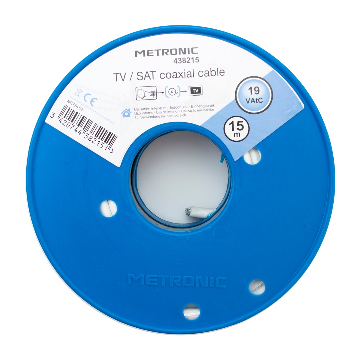 Cable coaxial TV / Datos Blanco-2