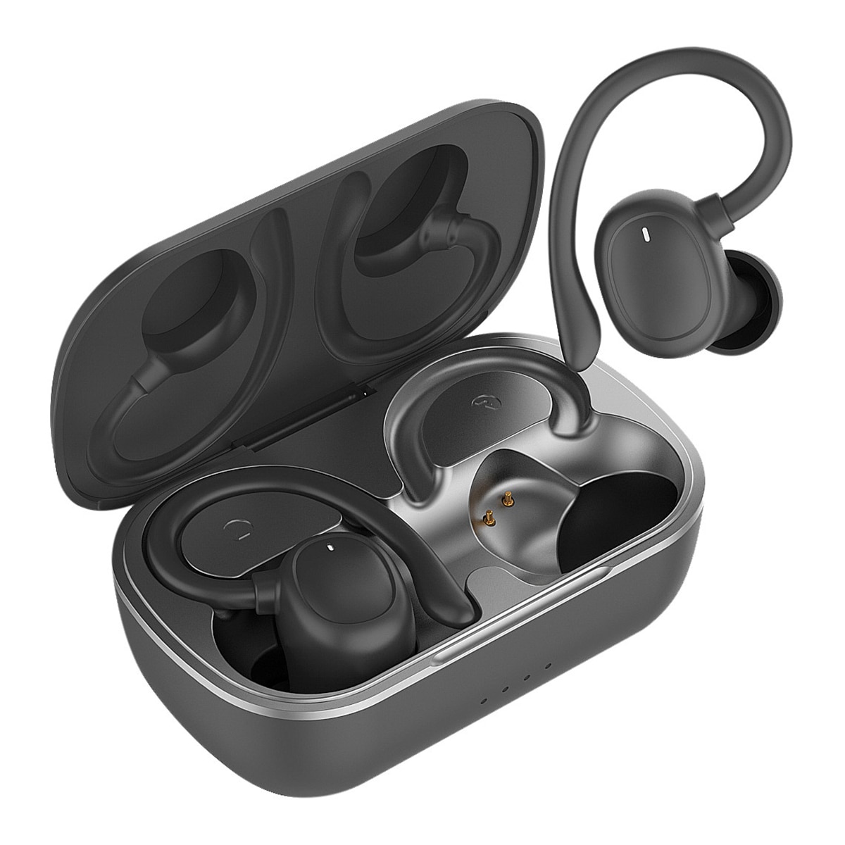 Auriculares Inalámbricos Smart True Wireless Sport ENC Negro-2