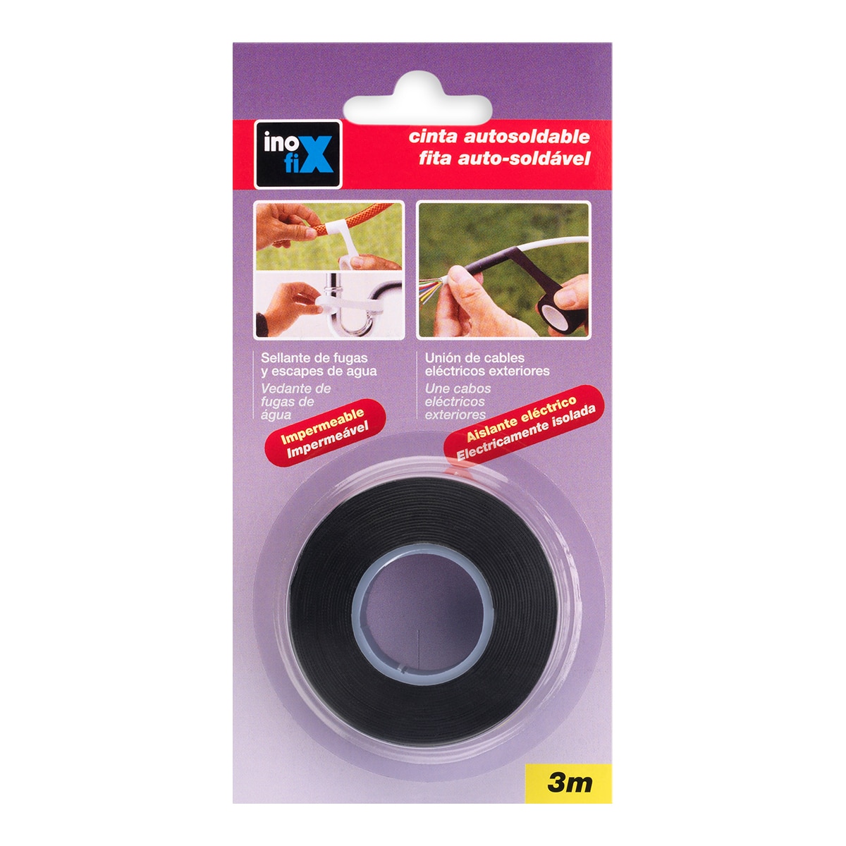 Cinta Autosoldable / Autovulcanizante Negro-3