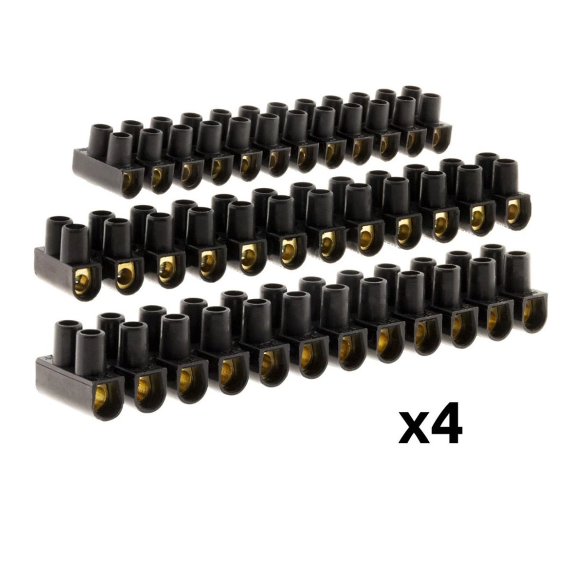 Pack de 4 Extensões Elétricas com Cabo Preto-2