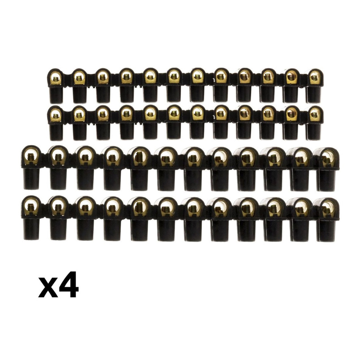 Pack de 4 Extensões Elétricas com Cabo Preto-3