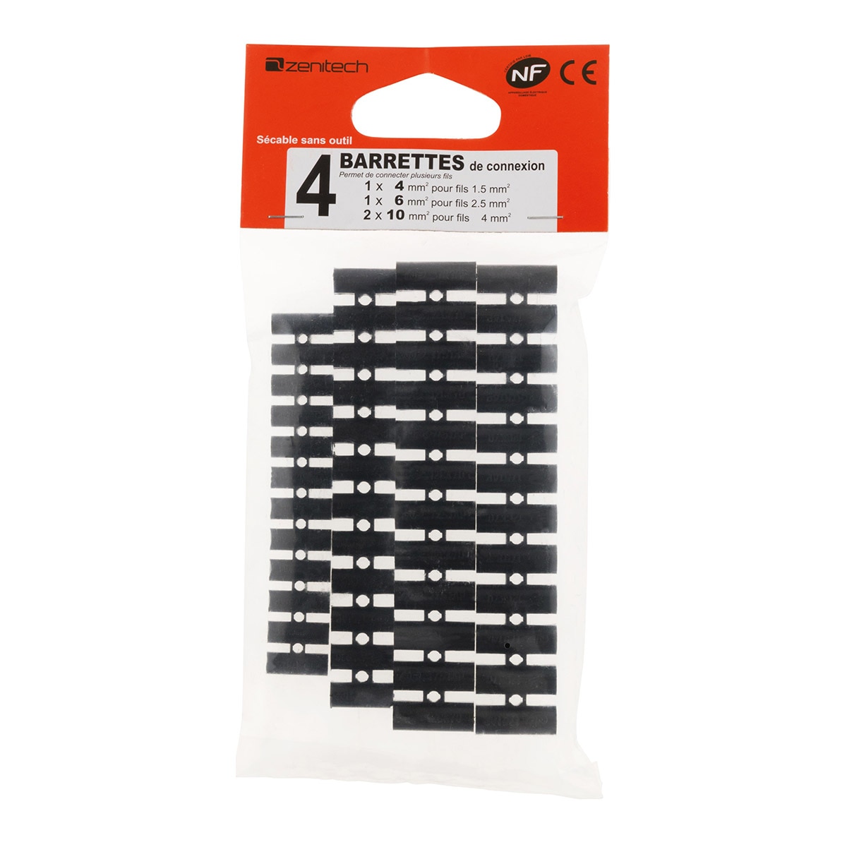 Pack de 4 Extensões Elétricas com Cabo Preto-5