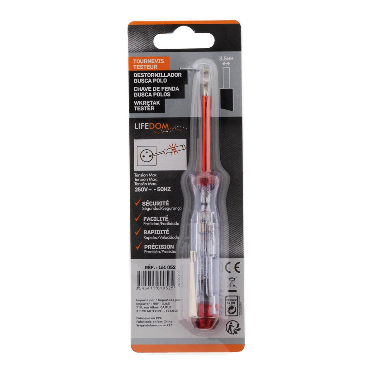 Destornillador Buscapolos 4 x 140 mm Transparente-4
