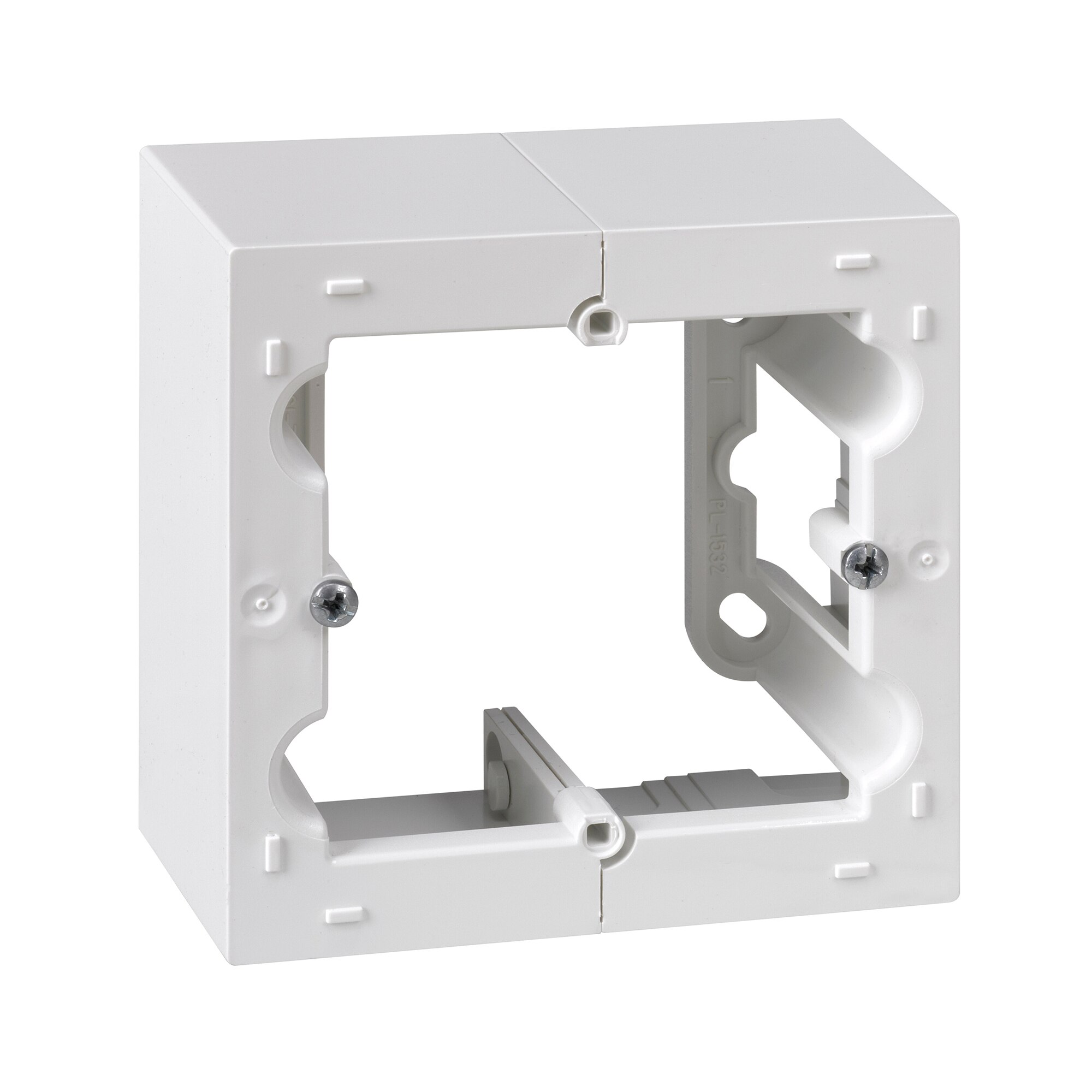 Caja de superficie Uso Interiores Blanco-2