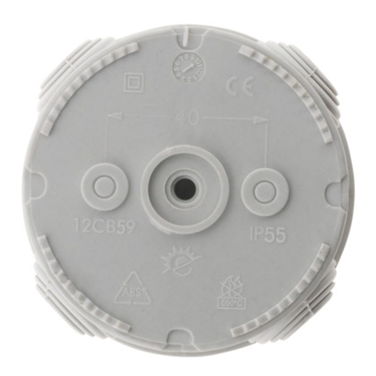 Conjunto de 3 Caixas Estanques IP55 Cinzento-5