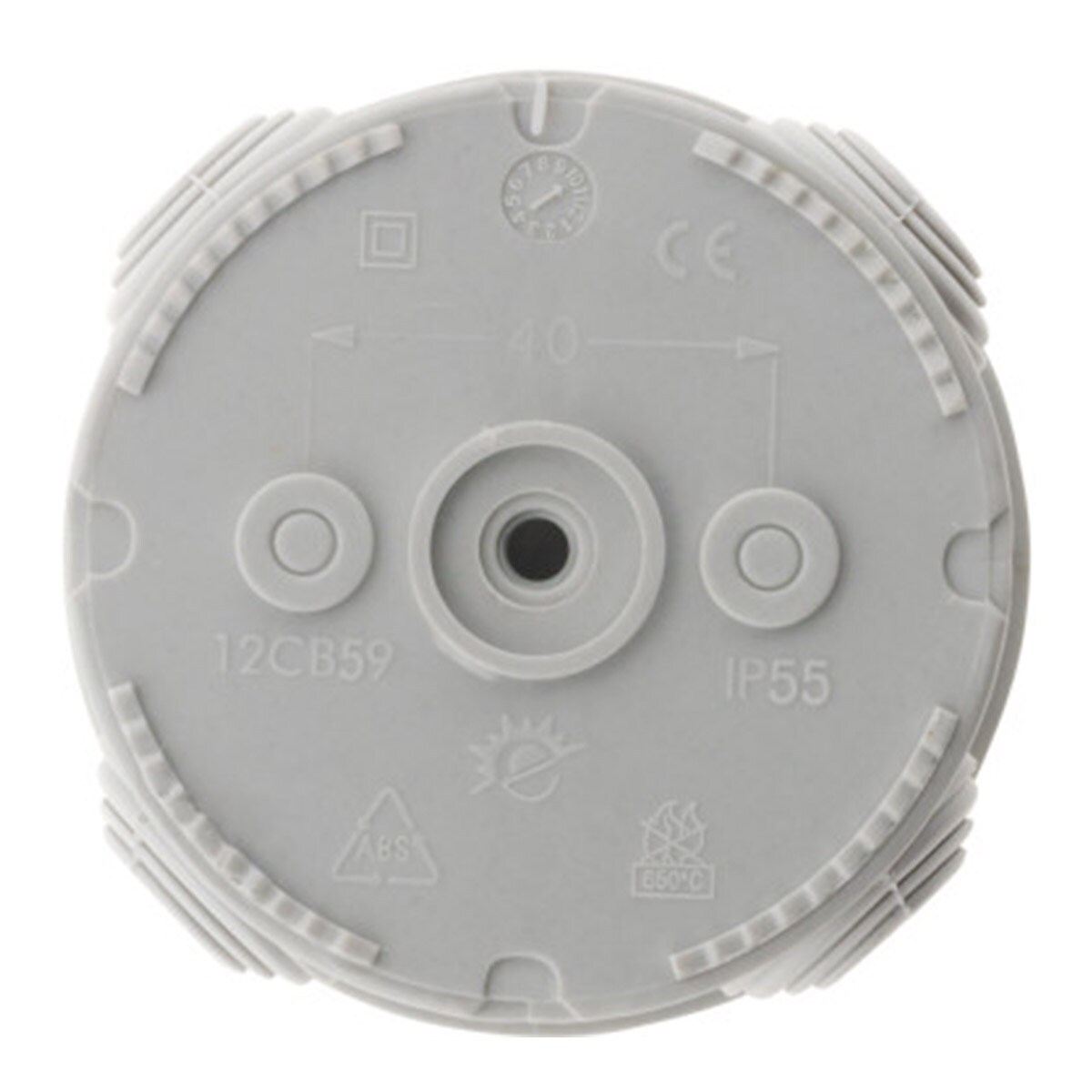 Conjunto de 3 Caixas Estanques IP55 Cinzento-5