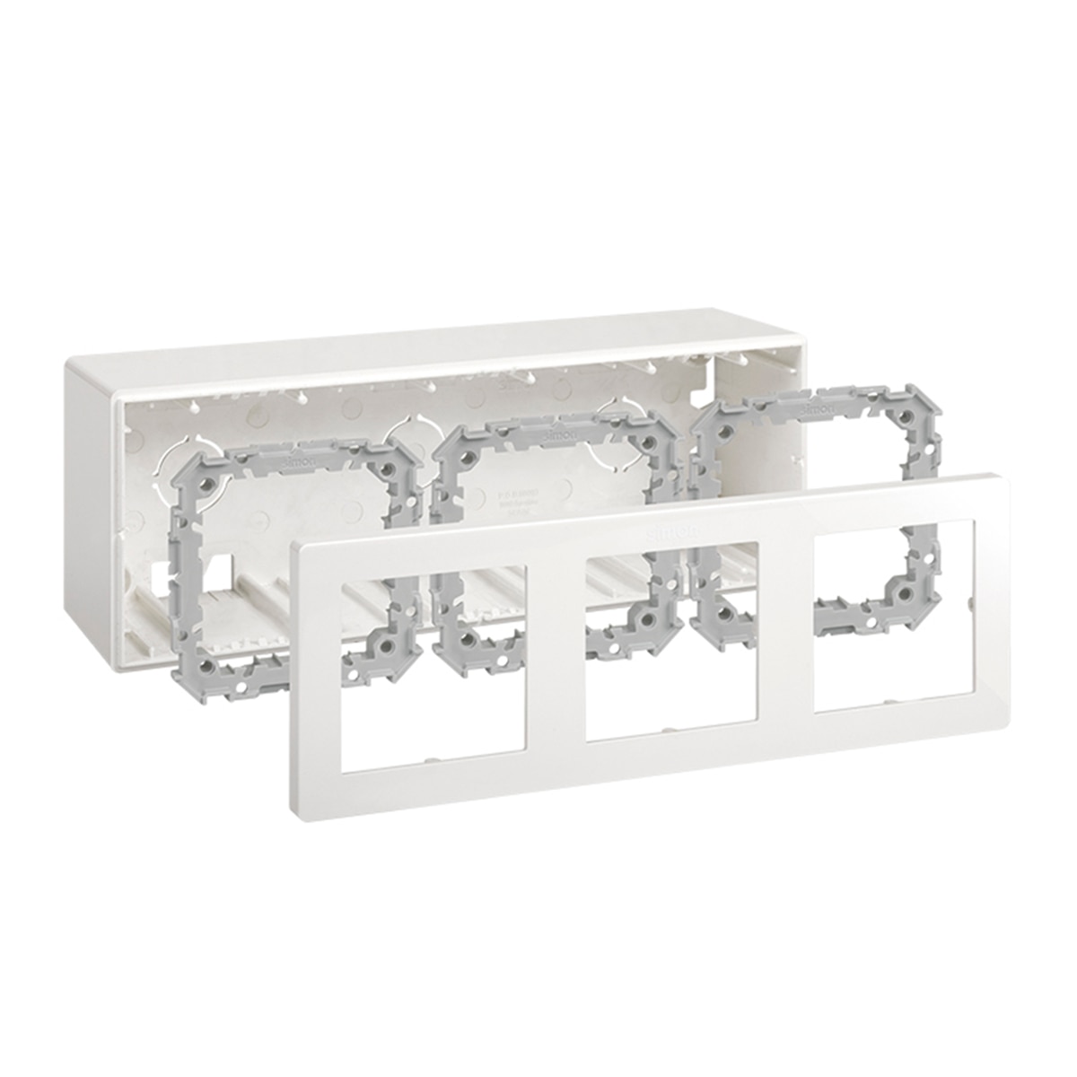 Caja Superficie Compacta 3 Elementos S270 Blanco-2