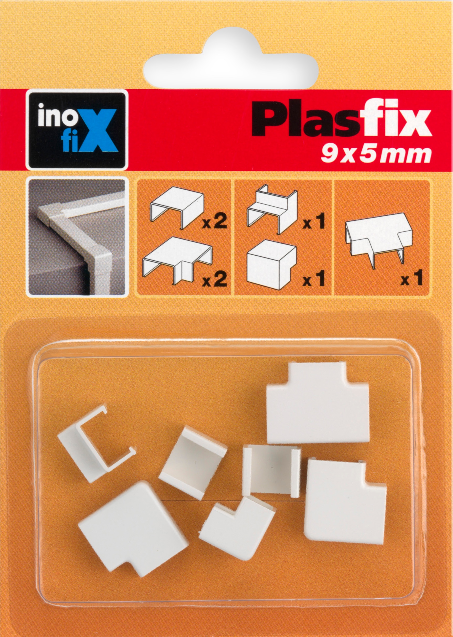 Imagem 0 de Acessórios Sortidos para Calha 3390 2 - 9 x 5 mm - Branco