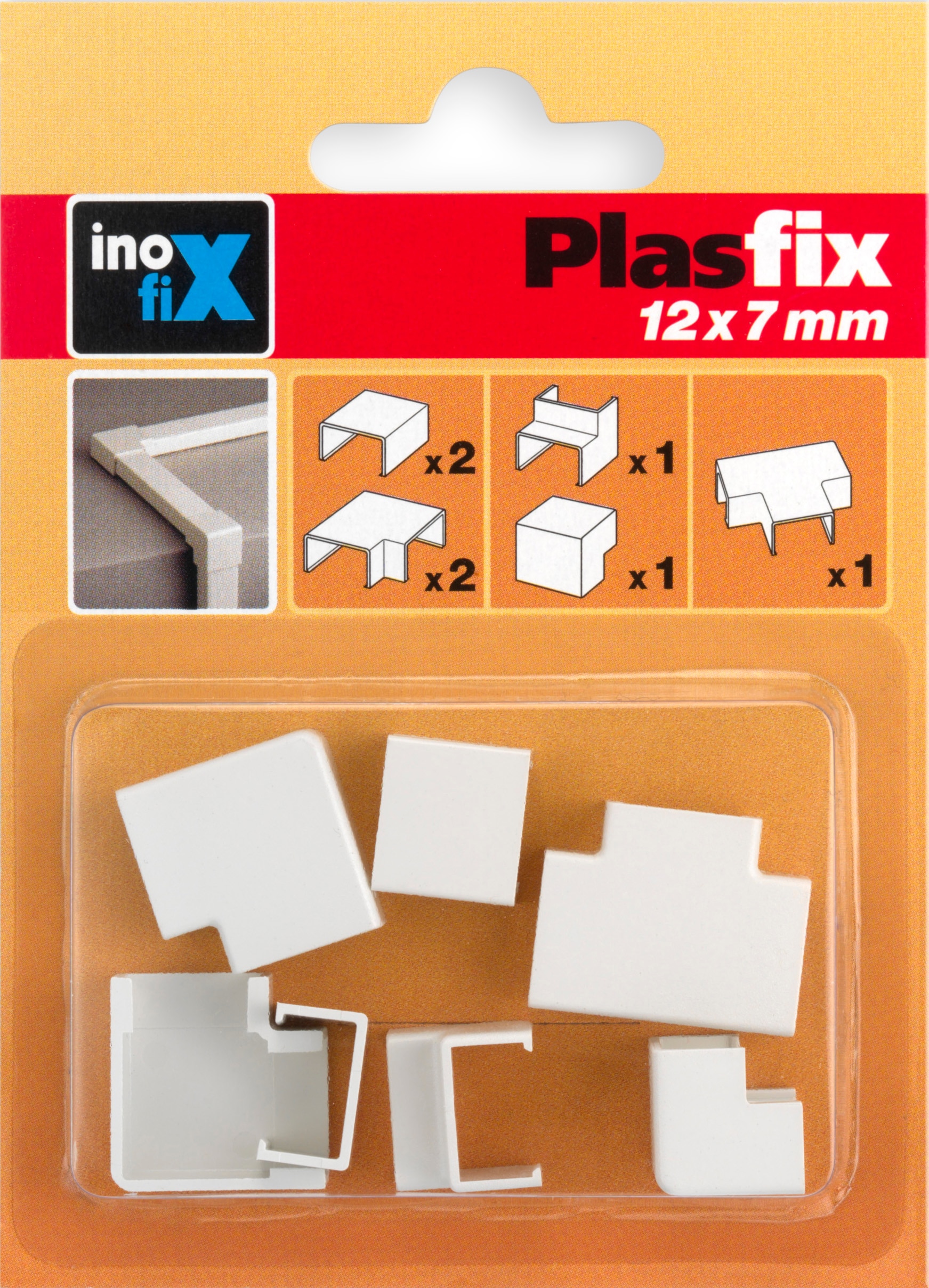 Imagem 0 de Acessórios Sortidos para Calha 3410 2 - 12 x 7 mm - Branco