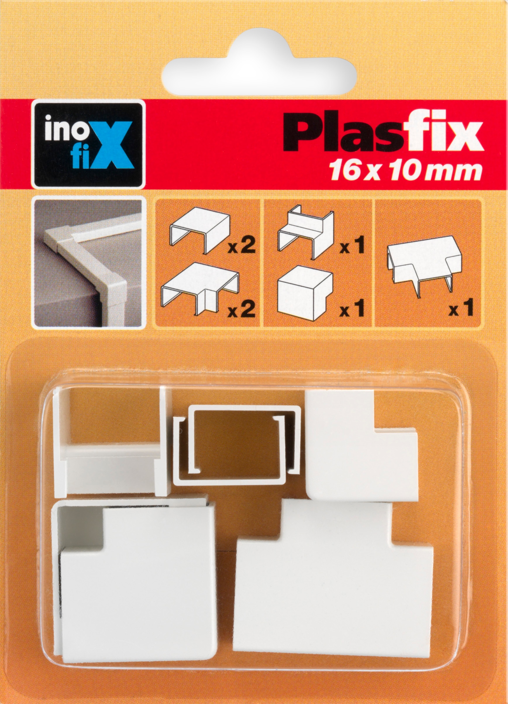 Imagem 0 de Acessórios Sortidos para Calha 3420 2 - 16 x 10 mm - Branco