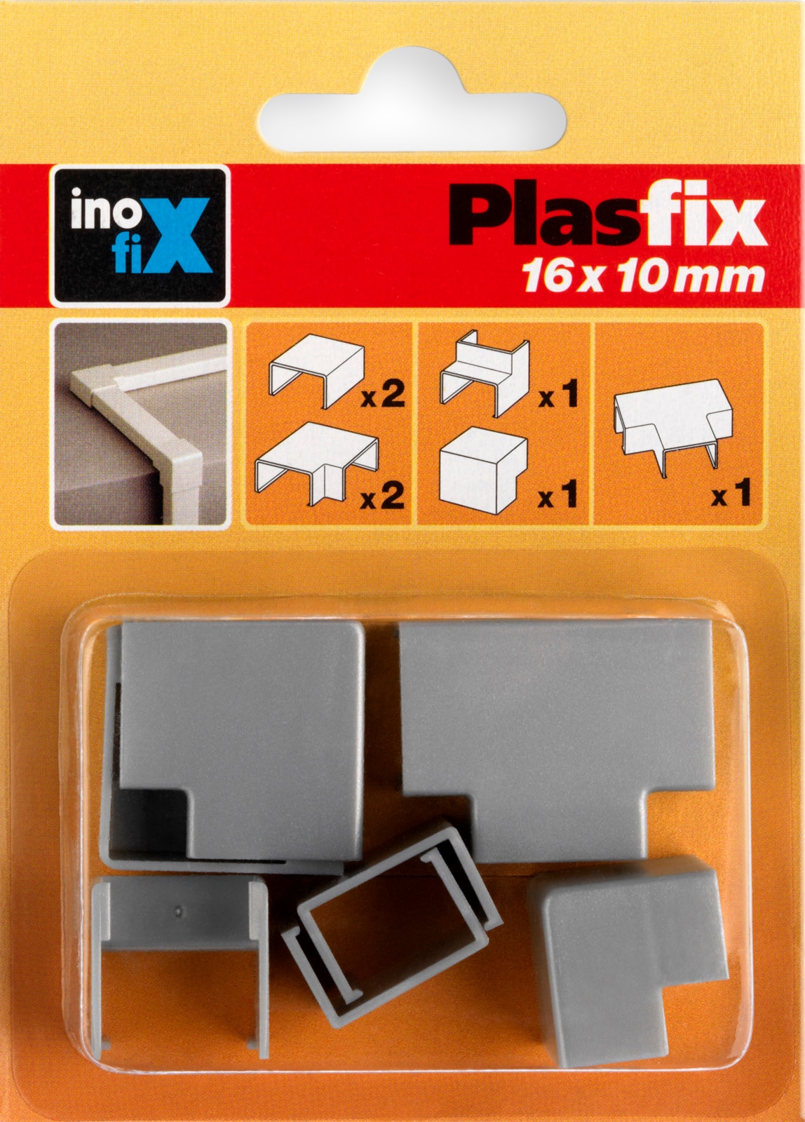 Imagem 0 de Acessórios Sortidos para Calha 3420 7 - 16 x 10 mm - Cinzento