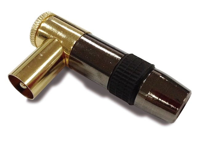 Imagen 0 de Clavija blindada TV M acodada