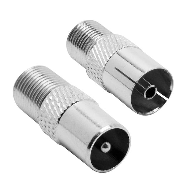 Imagen 0 de Empalme / Adaptador toma tipo F - Coaxial 9,52 mm (x2)