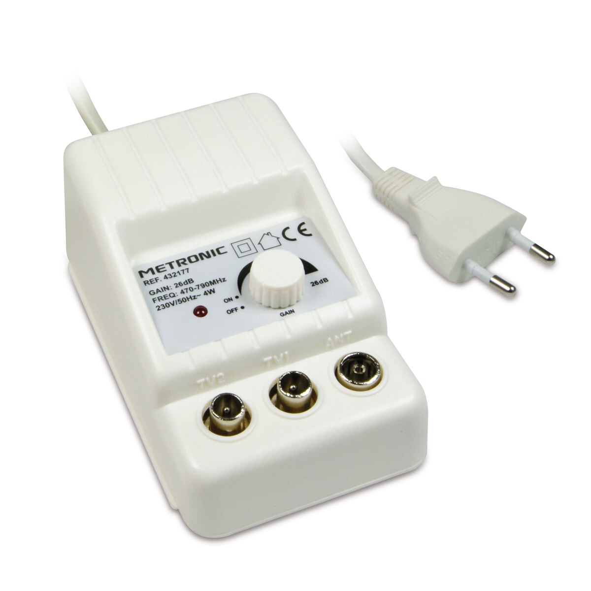 Imagem 0 de Amplificador Uso Interior 2 Saídas com Regulador