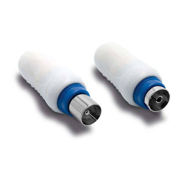Imagen 0 de Clavija conector cable coaxial TV (x2)