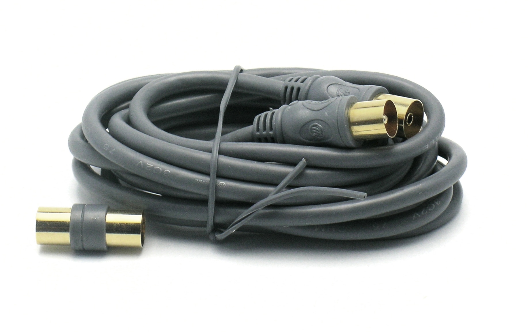 Imagen 0 de Prolongador cable coaxial antena TV H-M + adaptador H-H