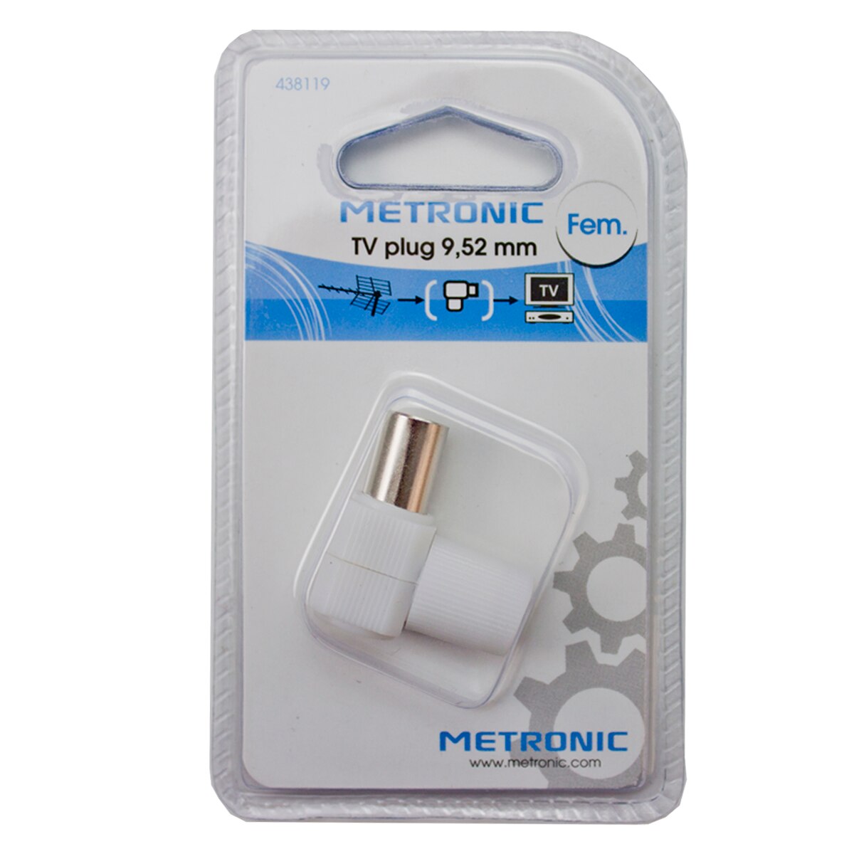 Conector TV acodado H Blanco-2