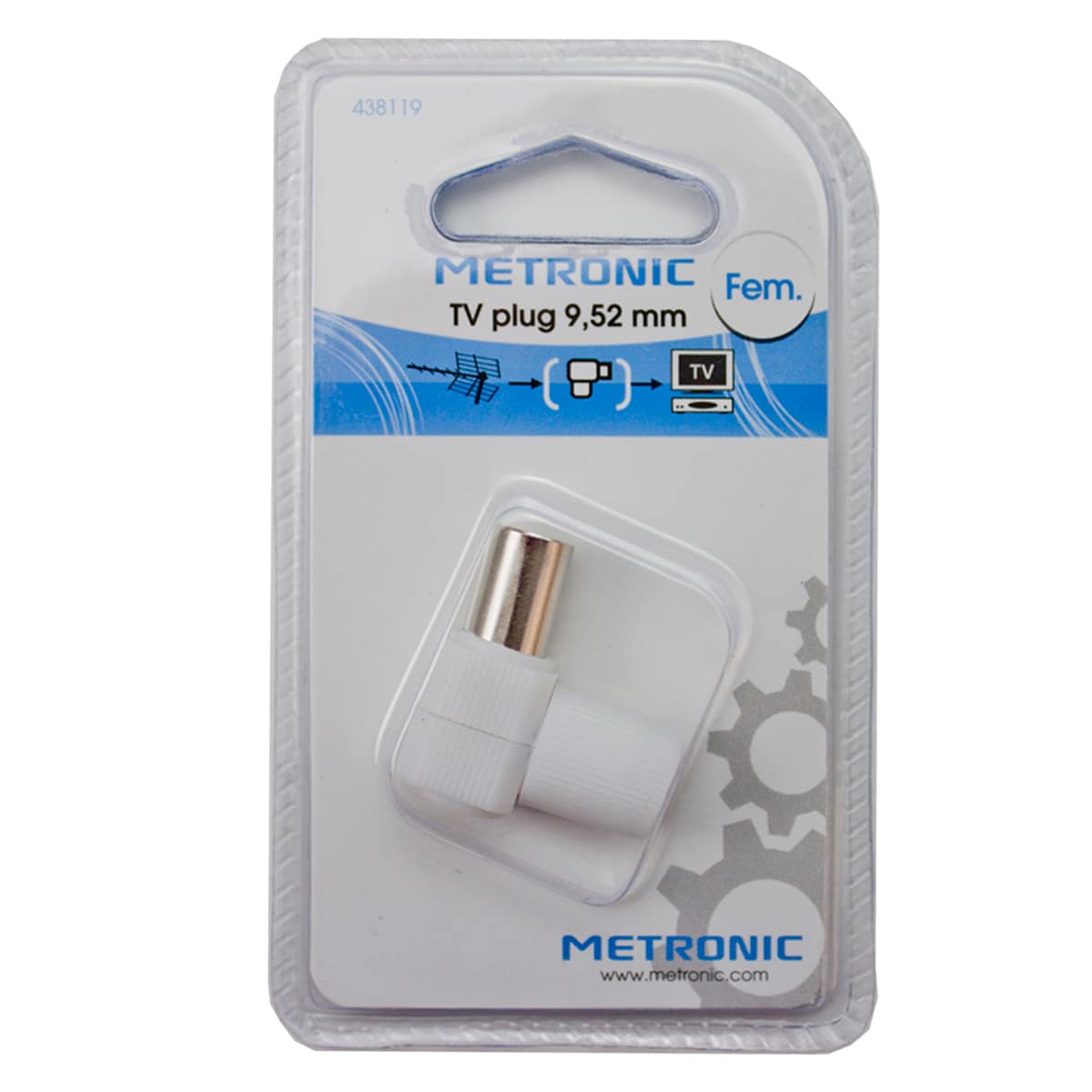 Conector TV acodado H Blanco-2