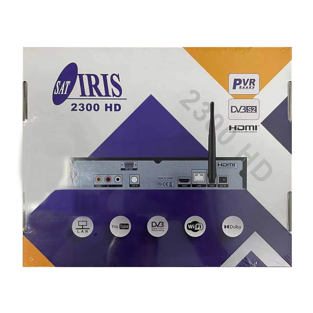 Receptor Satélite Iris 2300 HD Negro-3