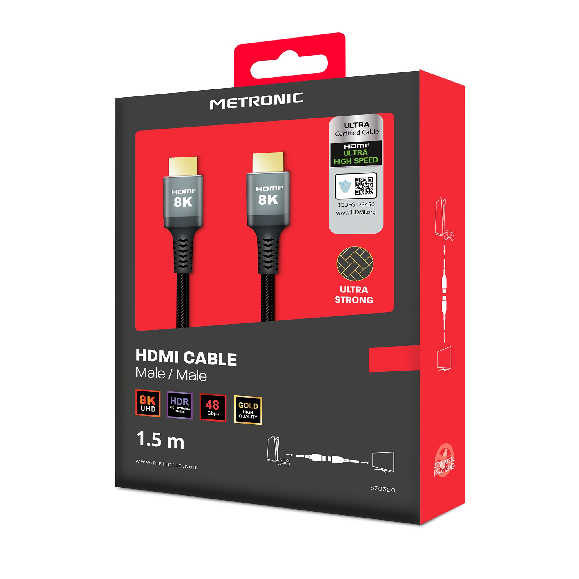 Cable HDMI 8K 2.1 Ultra Alta Velocidad 3 m Negro-9