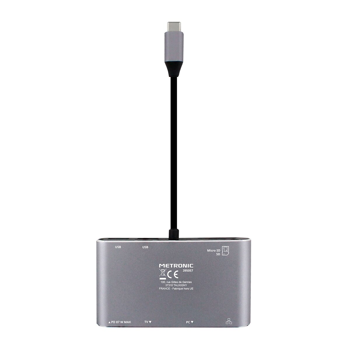 Adaptador USB-C 8 en 1 Gris-9