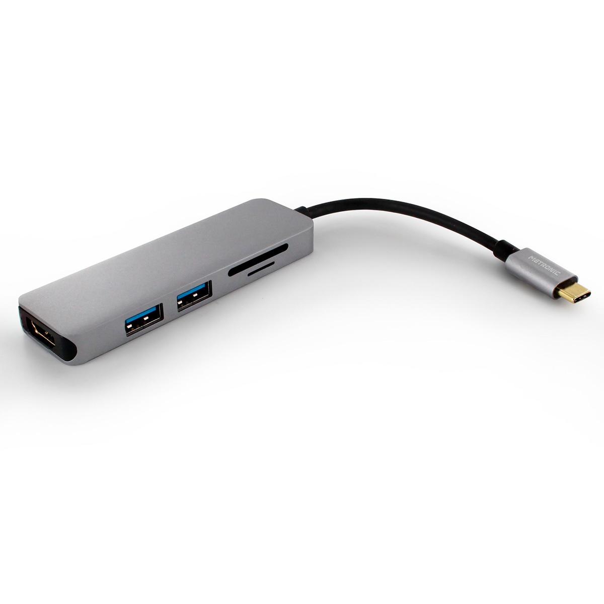 Adaptador USB-C 5 em 1 Preto-3