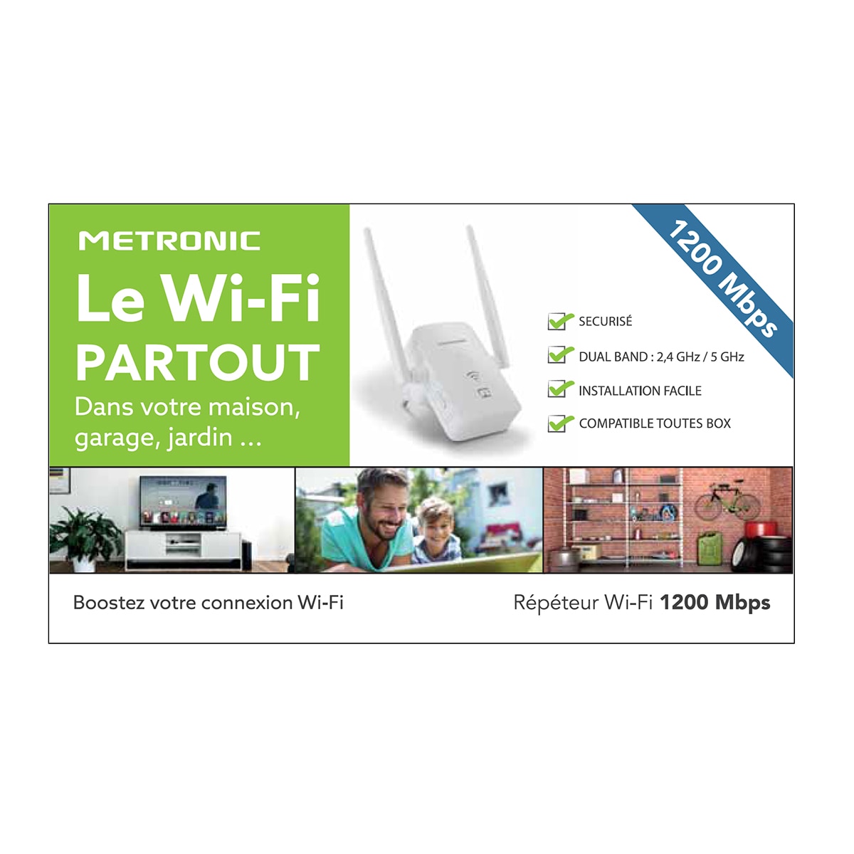 Repetidor Wi-Fi 1200 Mbps Blanco-4