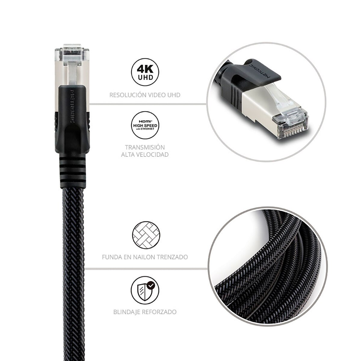 Cable Ethernet RJ45 CAT8 1,5 metros 5