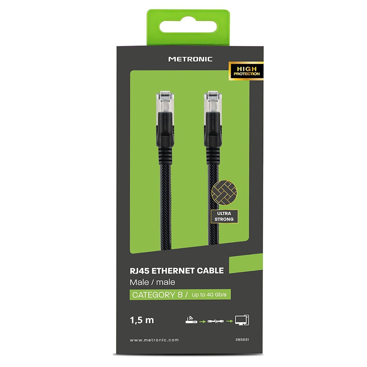 Cable Ethernet RJ45 CAT8 1,5 metros 9