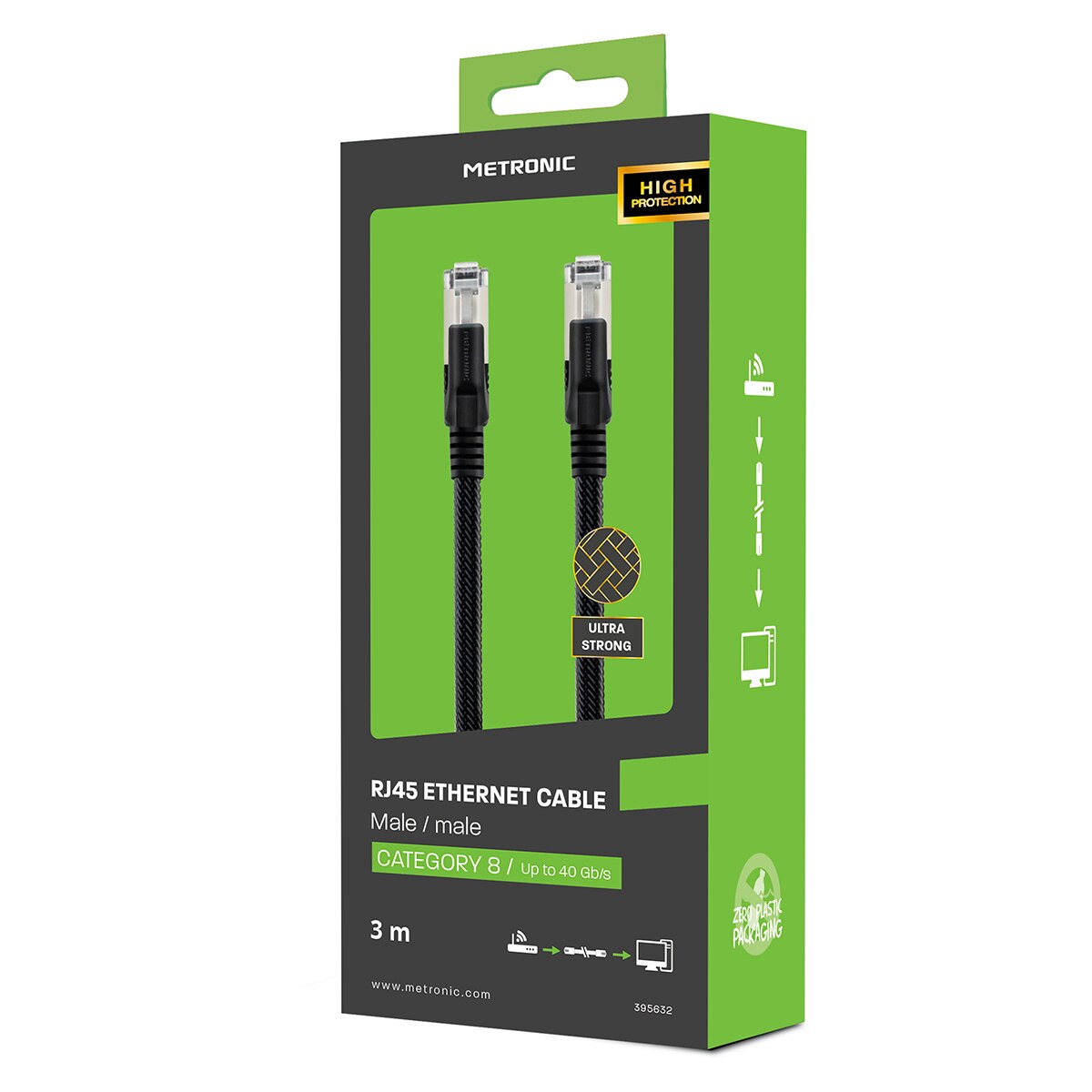 Cable Ethernet RJ45 CAT8 3,0 metros 8