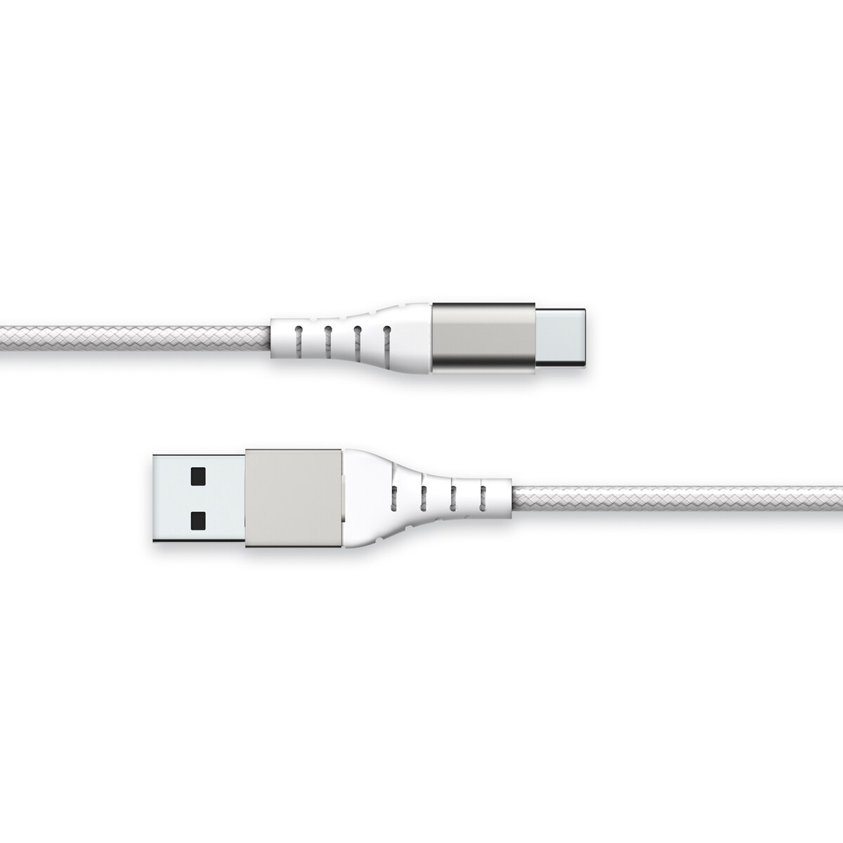 Cabo Reforçado USB A / USB C - 3 m Branco-2