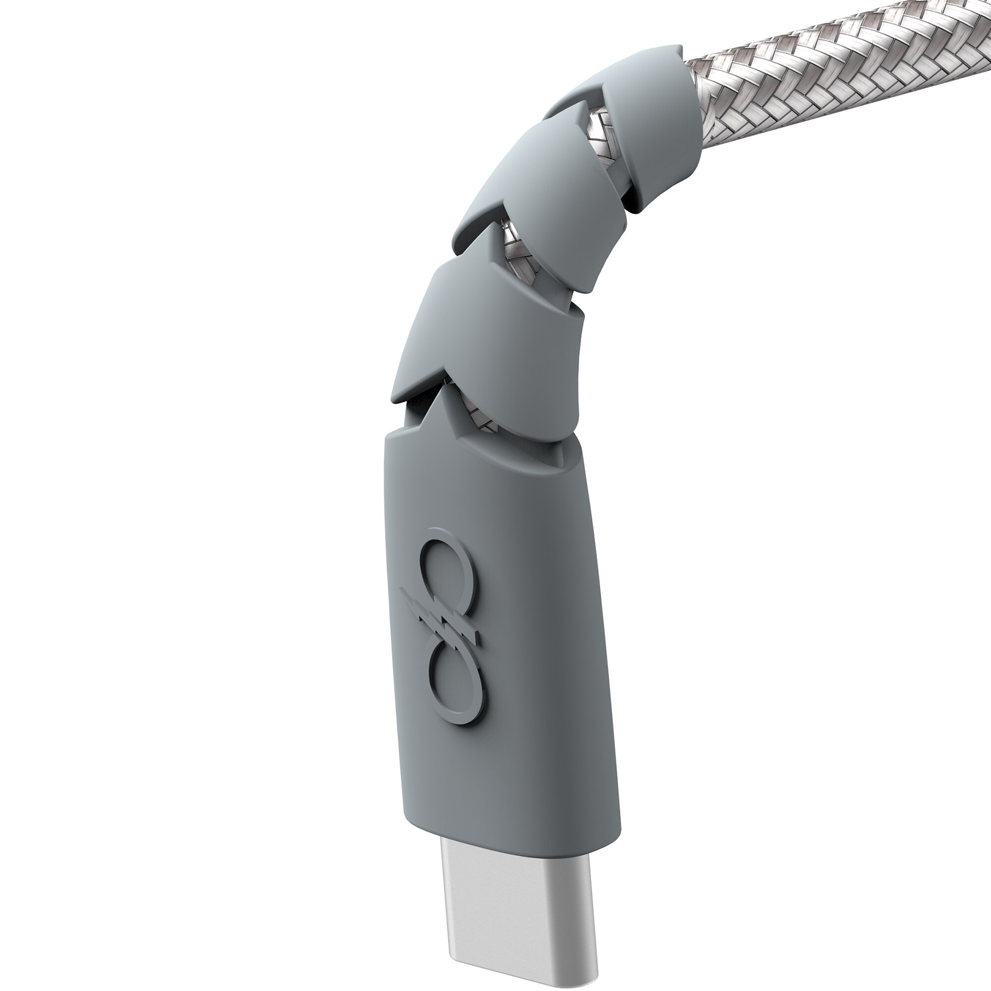 Cable Ultra Reforzado USB C - USB C 5A 2 m Gris-6