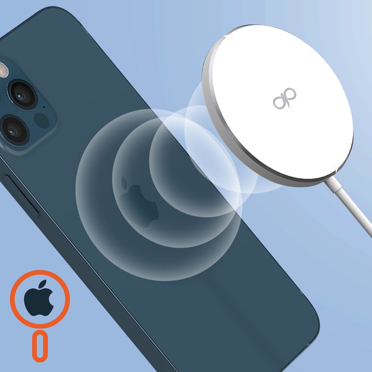 Cargador de Inducción Magsafe 15W Función Stand Gris-2