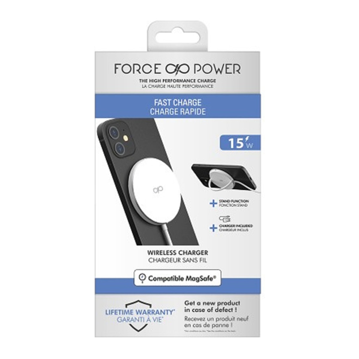Cargador de Inducción Magsafe 15W Función Stand Gris-5