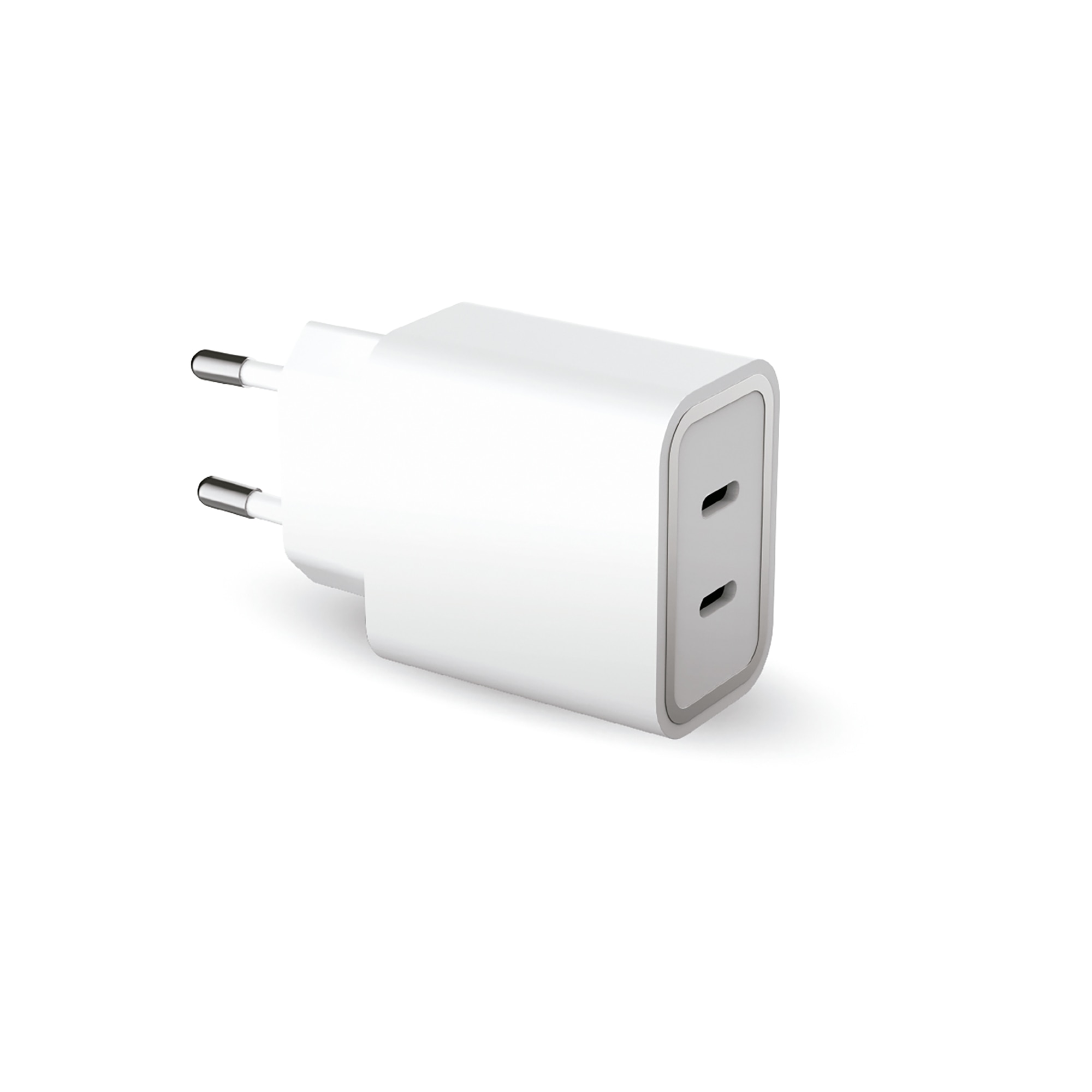 FORCE POWER - Cargador a Pared Doble USB C+C Power Delivery 20+25W.