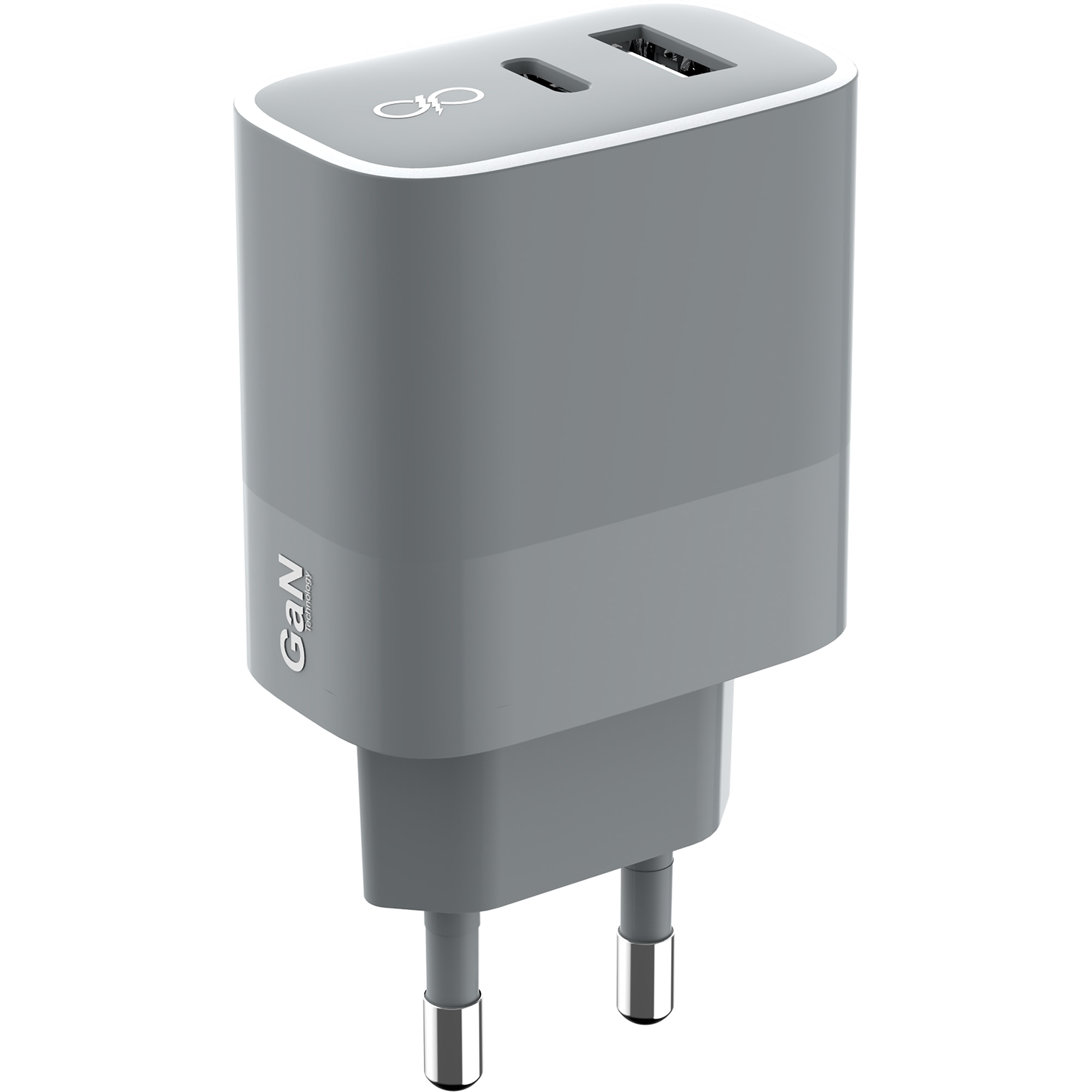 Cargador Doméstico Dual Force USB A+C Power Delivery 45 W Gris-3