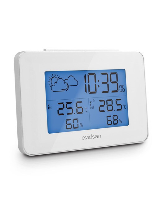 Estación meteorológica con sensor inalámbrico Blanco-7