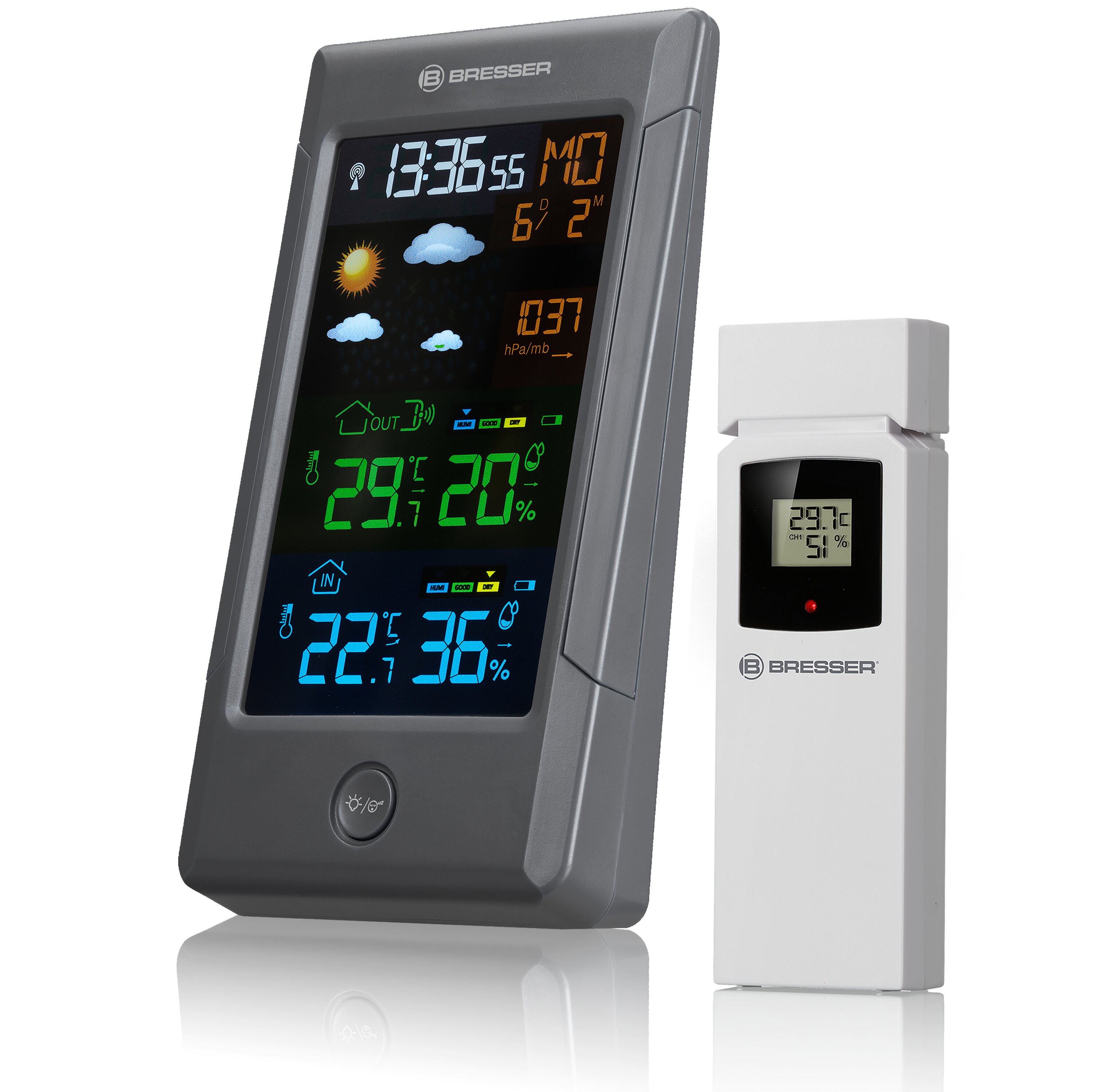 Imagen 0 de Estación Meteorológica ClimateTemp NBF a Color con Señal Horaria DCF