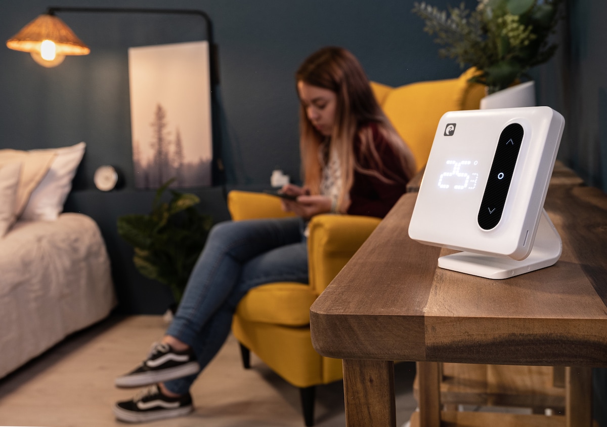 Termostato Inteligente para Caldera y Calefacción Aspen Blanco-4