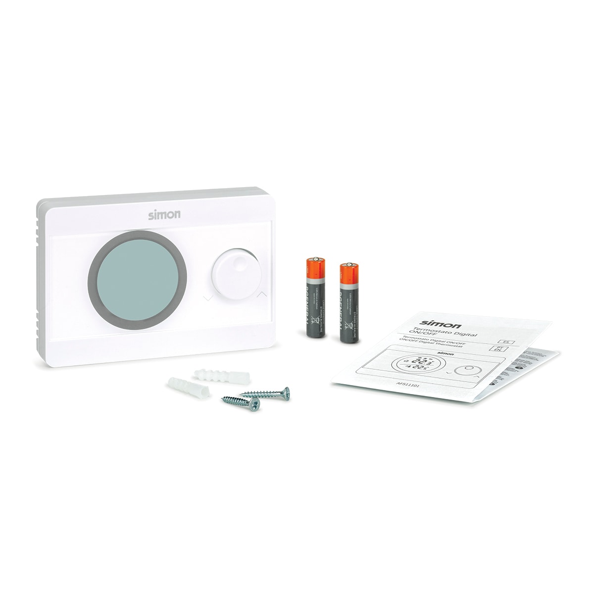 Termostato Digital On/Off Simon Blanco-2